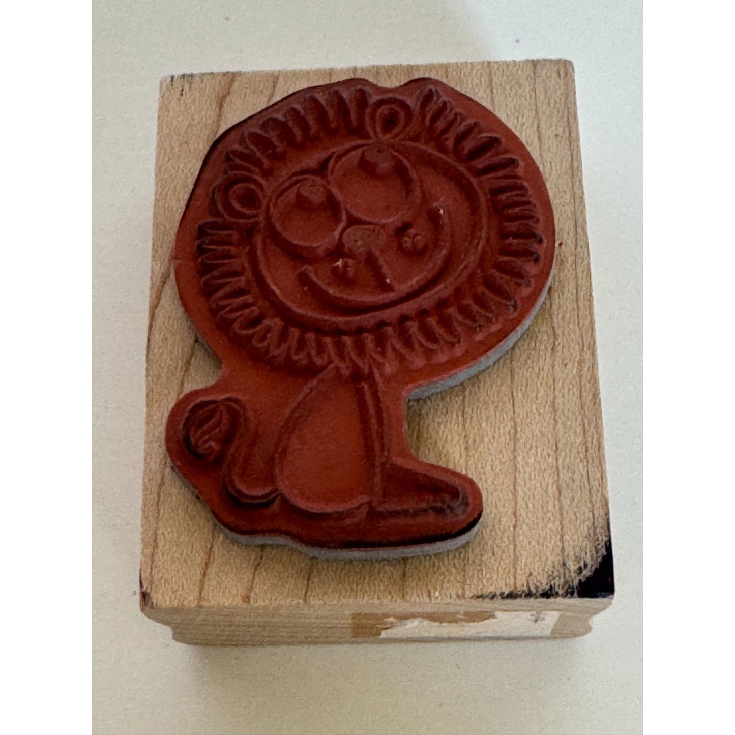 Penny Black Rubber Stamp Roar Lion Zoo Crew Circus Animal Thinking Pose 3838F