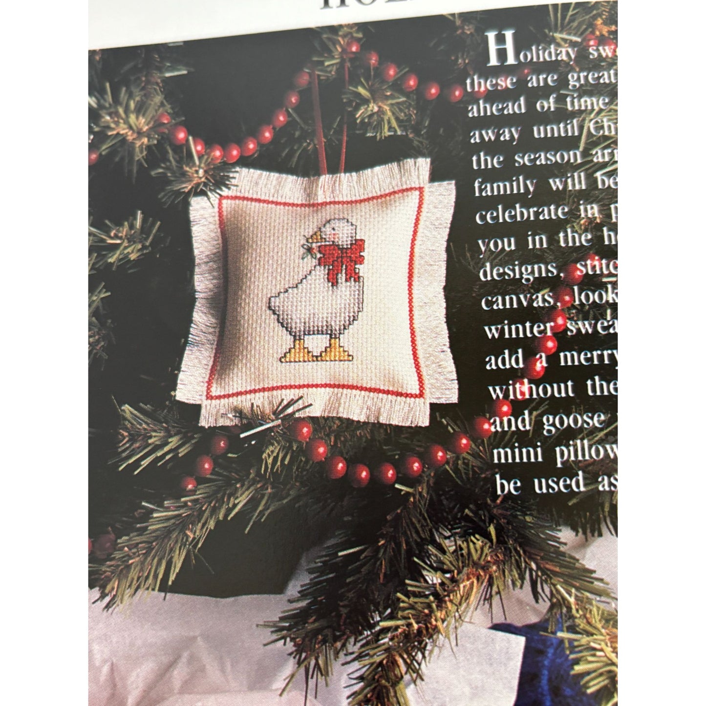 For The Love Of Cross Stitch Magazine Premier Issue Christmas Ornaments Goose