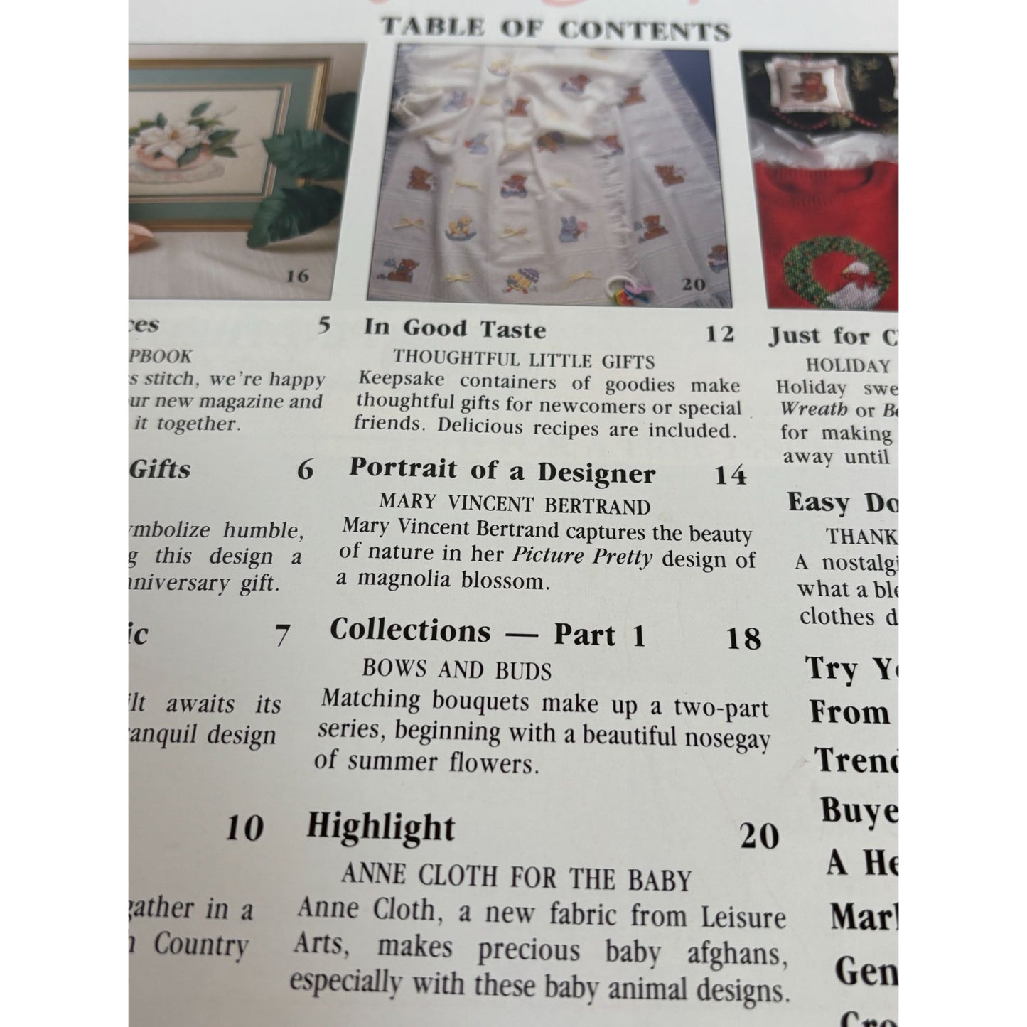 For The Love Of Cross Stitch Magazine Premier Issue Christmas Ornaments Goose