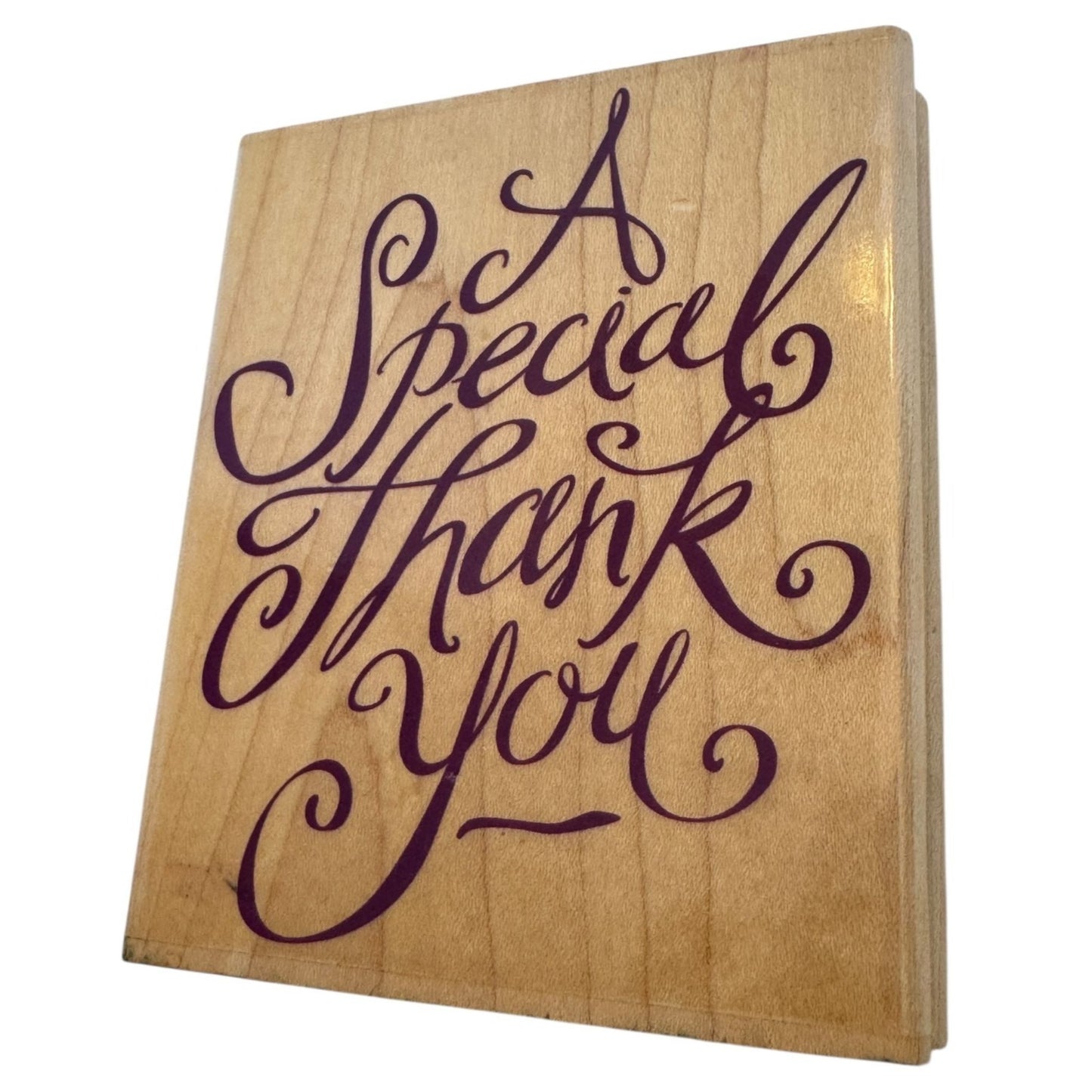Stampabilities Rubber Stamp A Special Thank You Cardmaking Words Sentiment Big