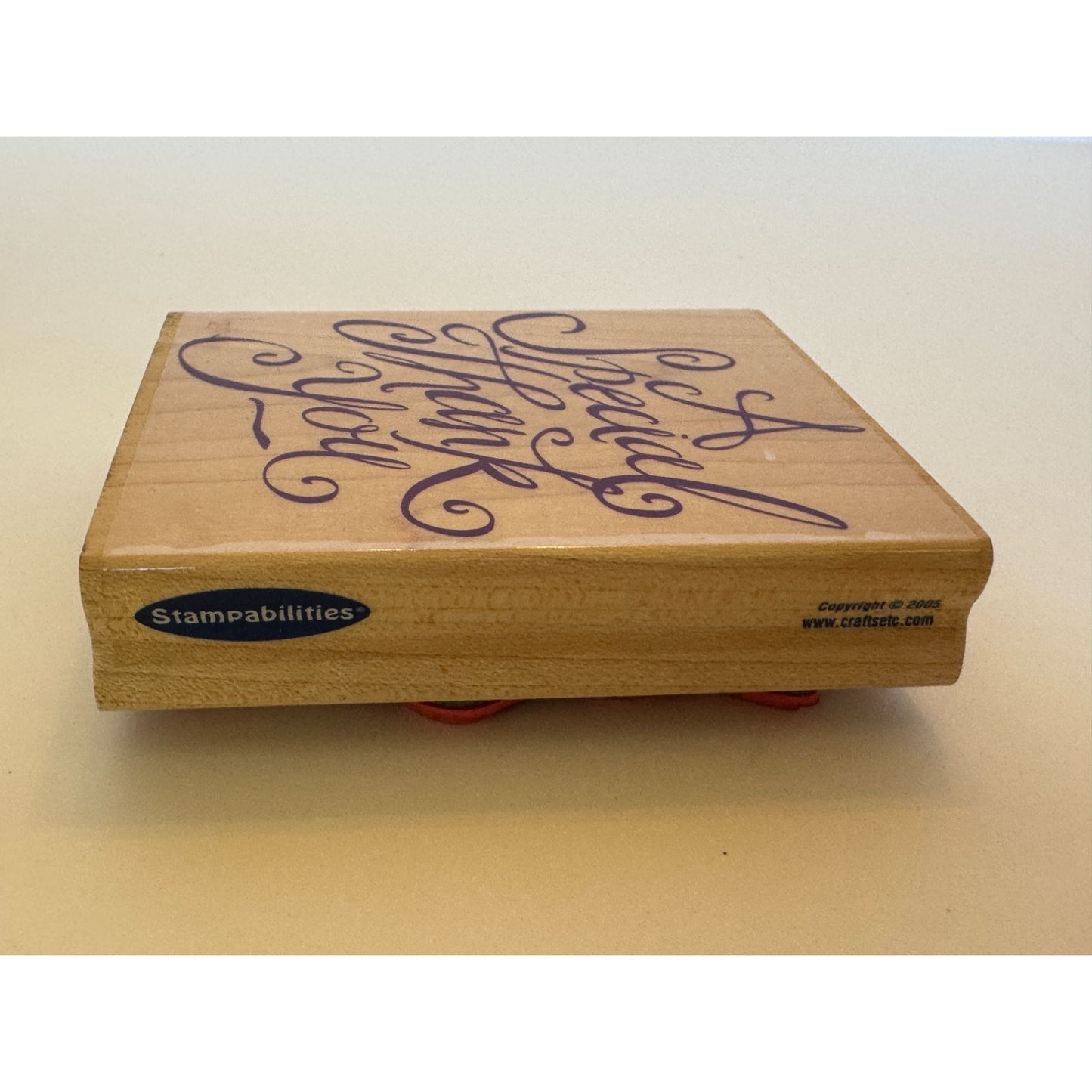 Stampabilities Rubber Stamp A Special Thank You Cardmaking Words Sentiment Big