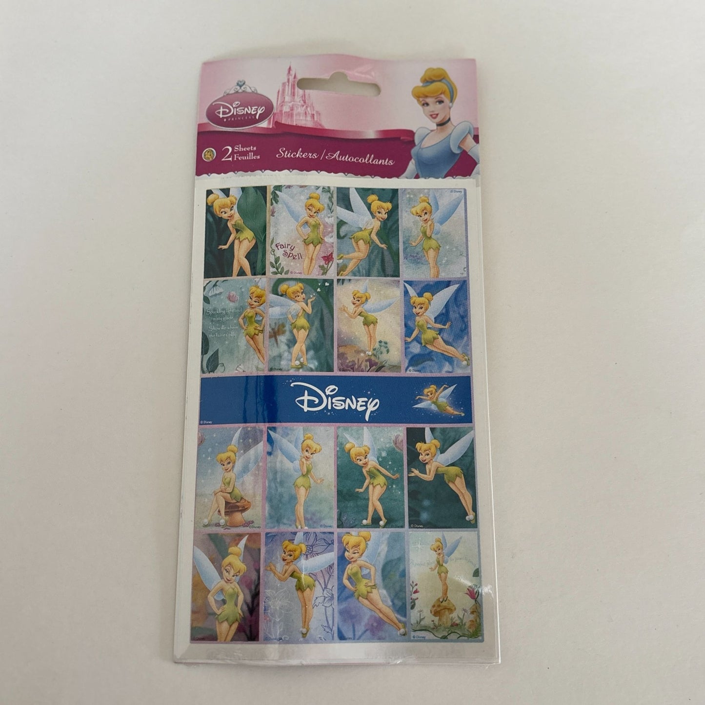 Disney Stickers Tinker Bell Sandylion Fairy Sticker Set Acid-Free Scrapbooking Craft Peter Pan