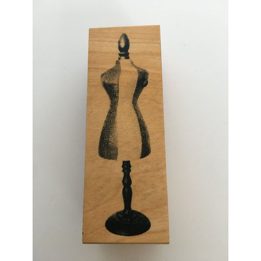 Scrap Inc Rubber Stamp Dress Form Seamstress Sewing Theme Fashion Card Making