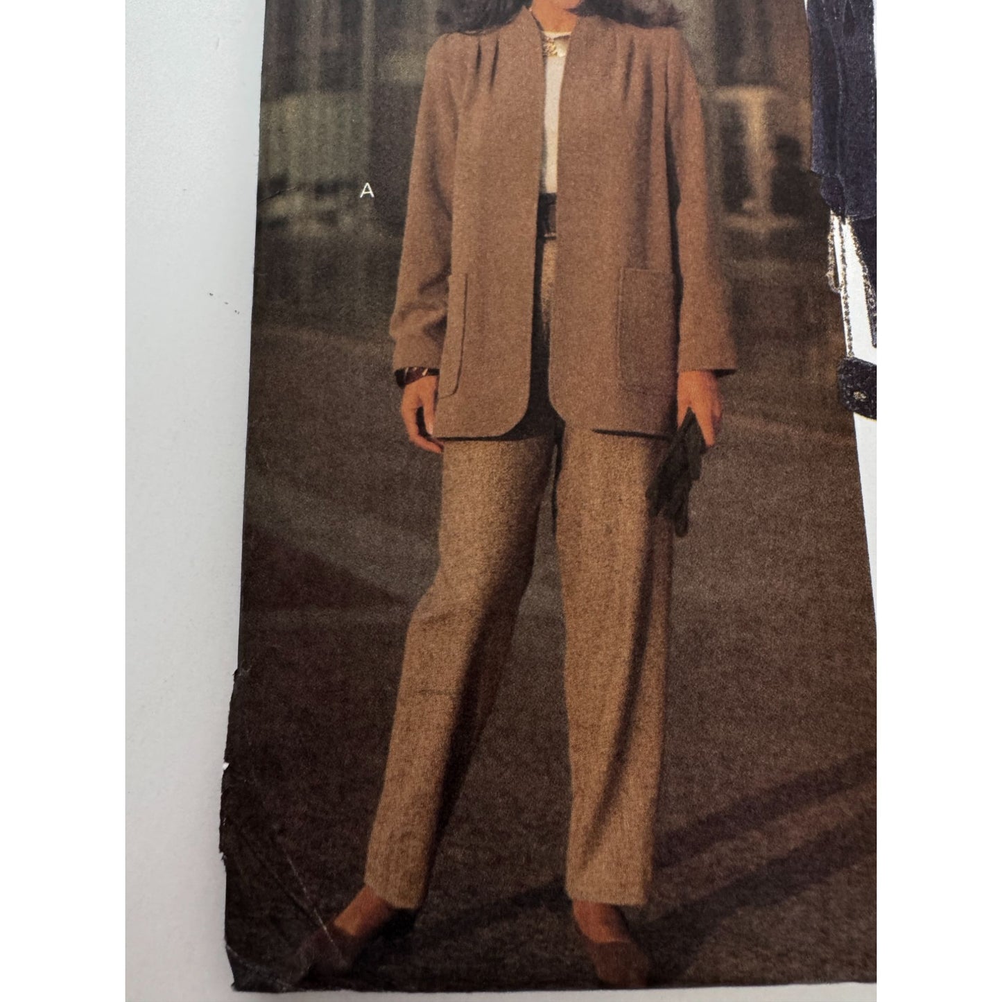 Vogue Sewing Pattern 8729 Work Jacket Straight Skirt Tapered Pants 14 16 18 UC