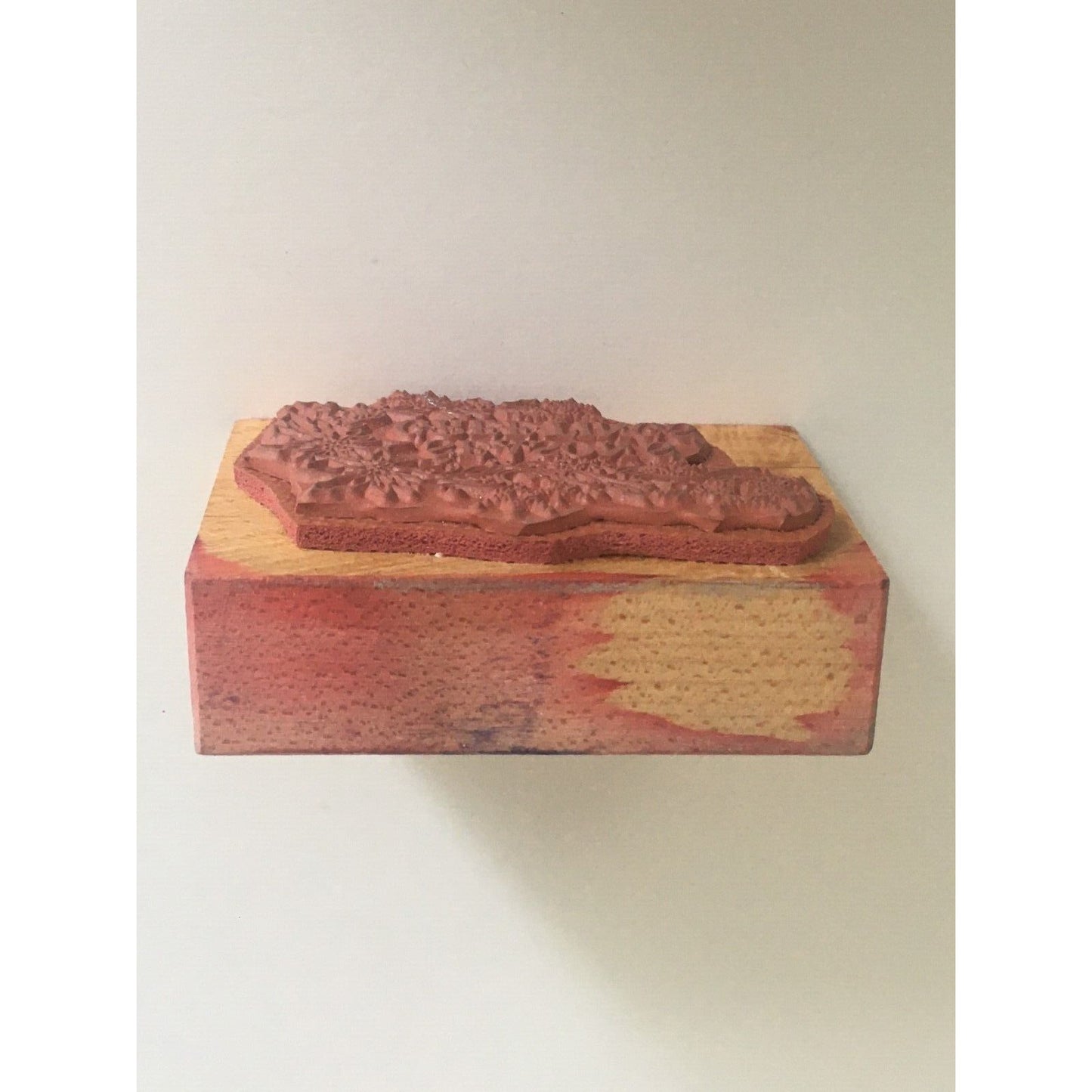 PSX Rubber Stamp Seasons Greetings Christmas Sentiment Corner F-394 Wood Mount