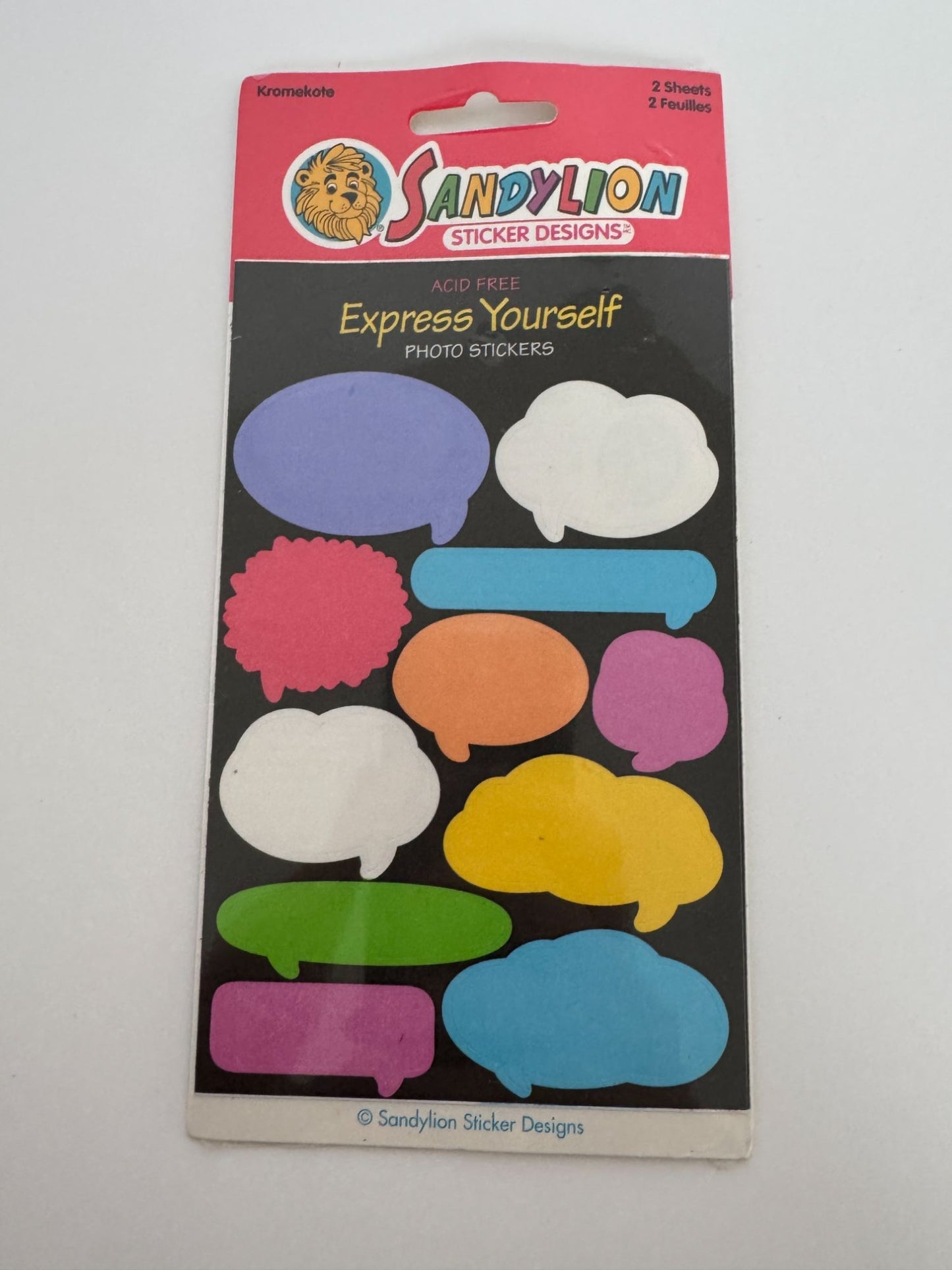 Sandylion Photo Stickers Express Yourself Thought Bubbles Clouds Speech Think