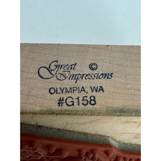 Great Impressions Rubber Stamp Autumn Leaves Falling Leaf Thanksgiving Crafting