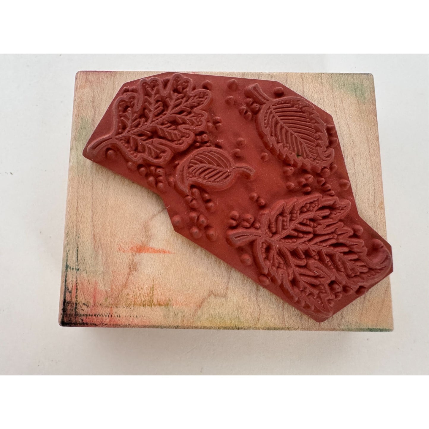 Great Impressions Rubber Stamp Autumn Leaves Falling Leaf Thanksgiving Crafting