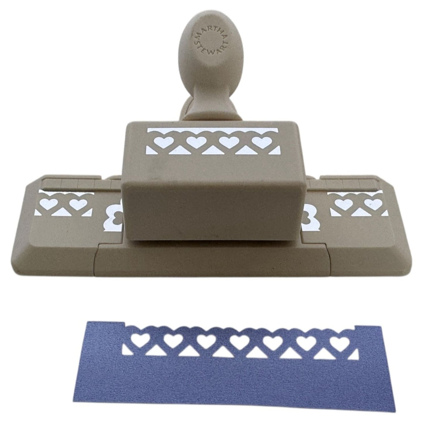 Martha Stewart Edge Punch Scalloped Double Heart Border Trim Paper Craft Rare