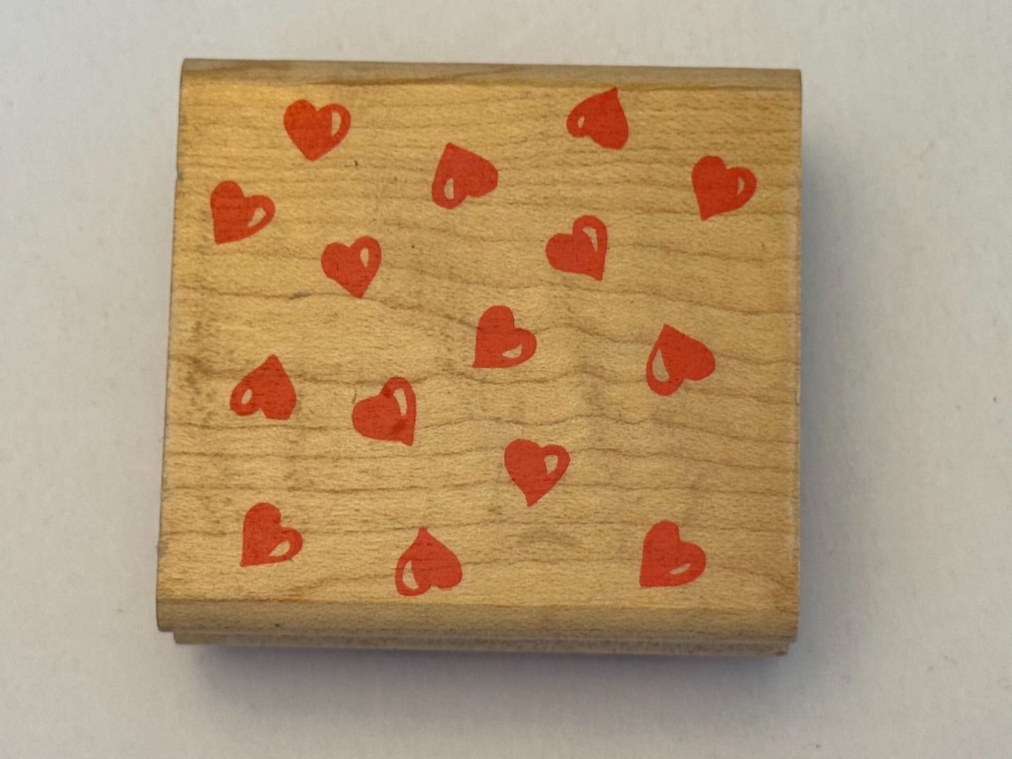 Rubber Stampede Rubber Stamp Hearts Abound Love Background Cardmaking Valentine