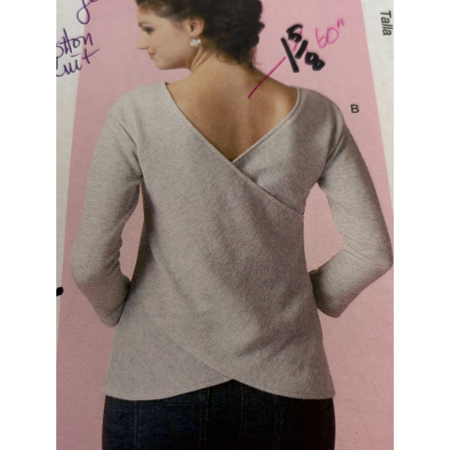 McCalls Sewing Pattern M7127 Tops Shirts Wrap Style 14-22 Uncut Easy Sleeveless