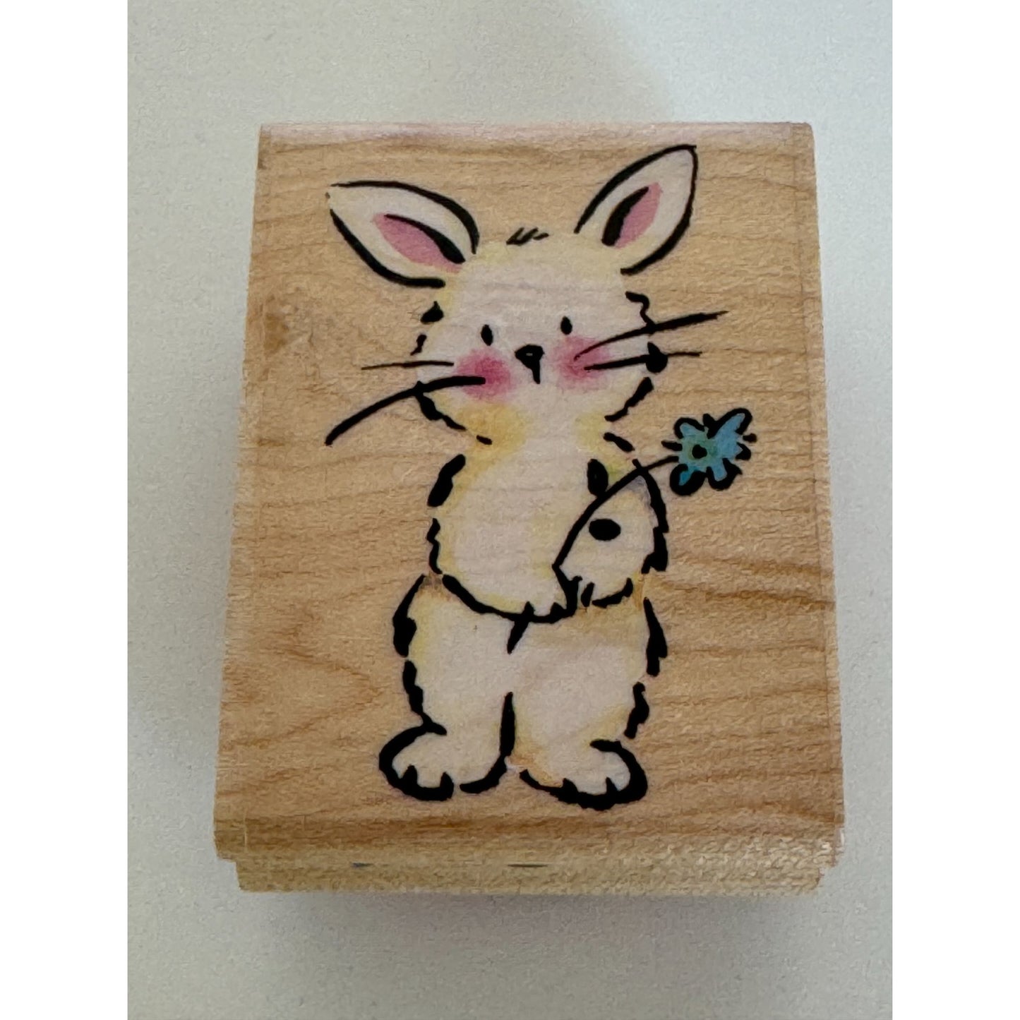 Rubber Stampede Delta Rubber Stamp Sweet Bunny Rabbit Easter Spring Animal Craft