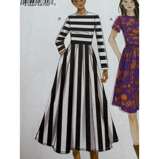 Vogue Sewing Pattern V9197 Misses Dress Pockets Easy Cup size A, B C D 6-14 UC