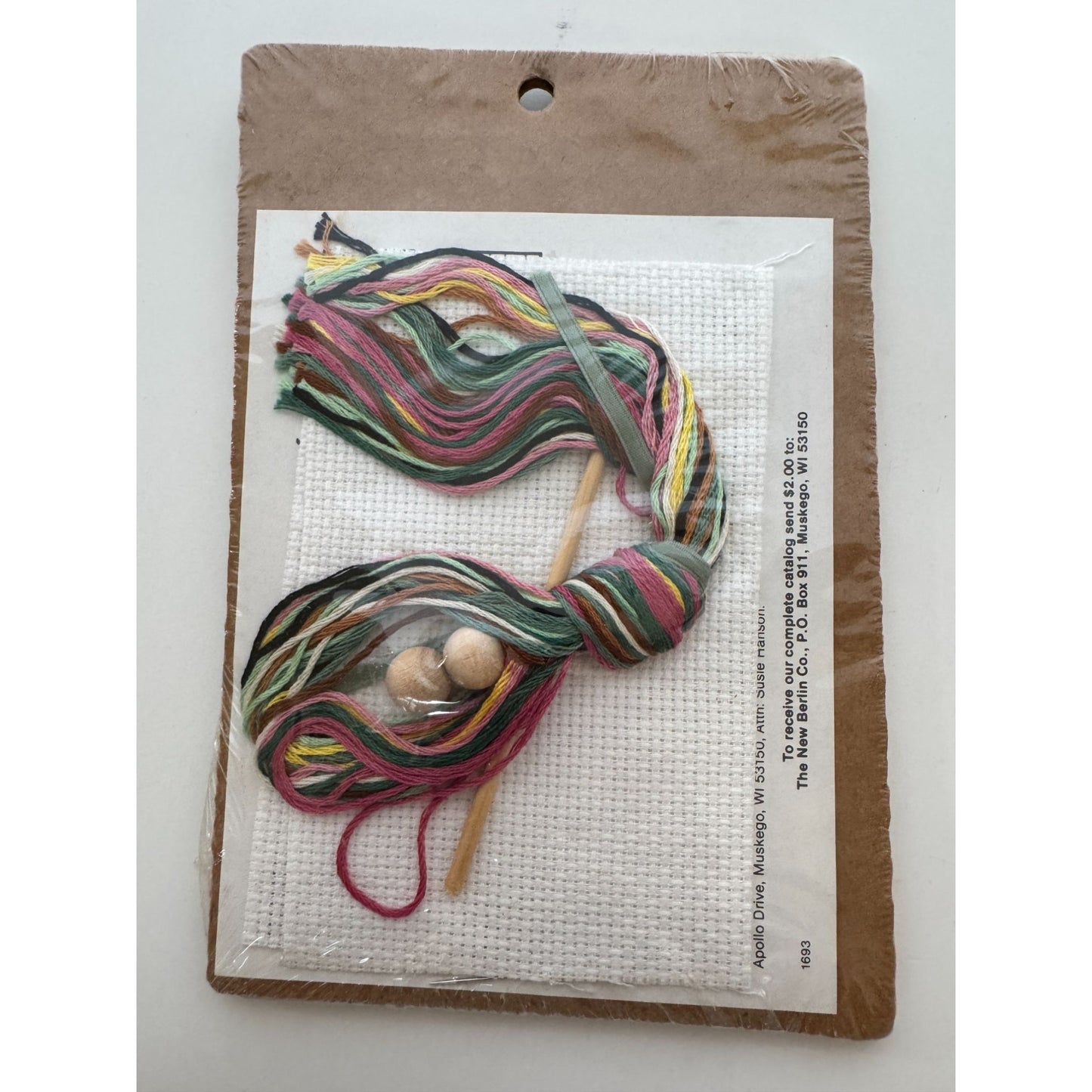 The New Berlin Counted Cross Stitch Kit Busy Hands Are Happy Hands Bear Duck