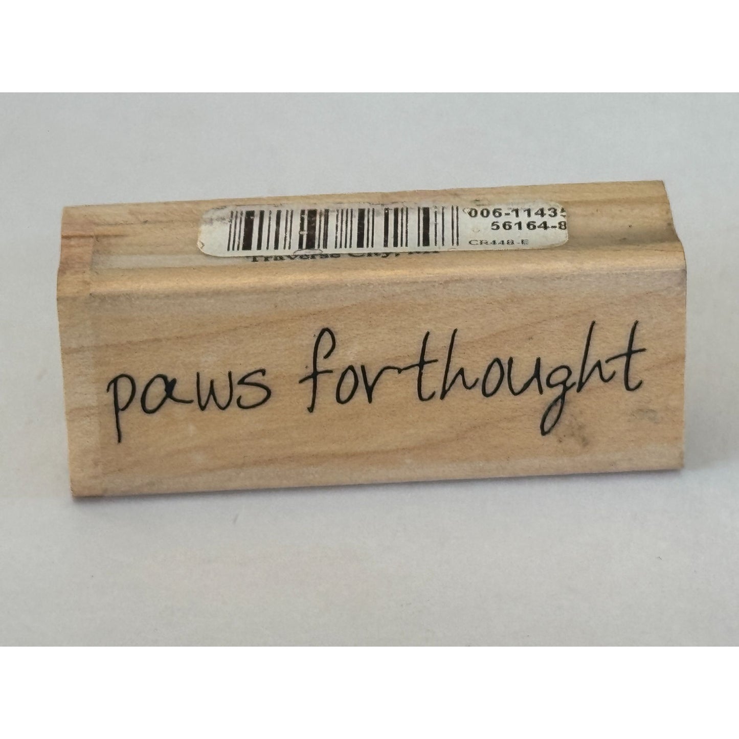 Custers Last Stamp Rubber Stamp Paws For Thought Animal Pet Pause Pun Words