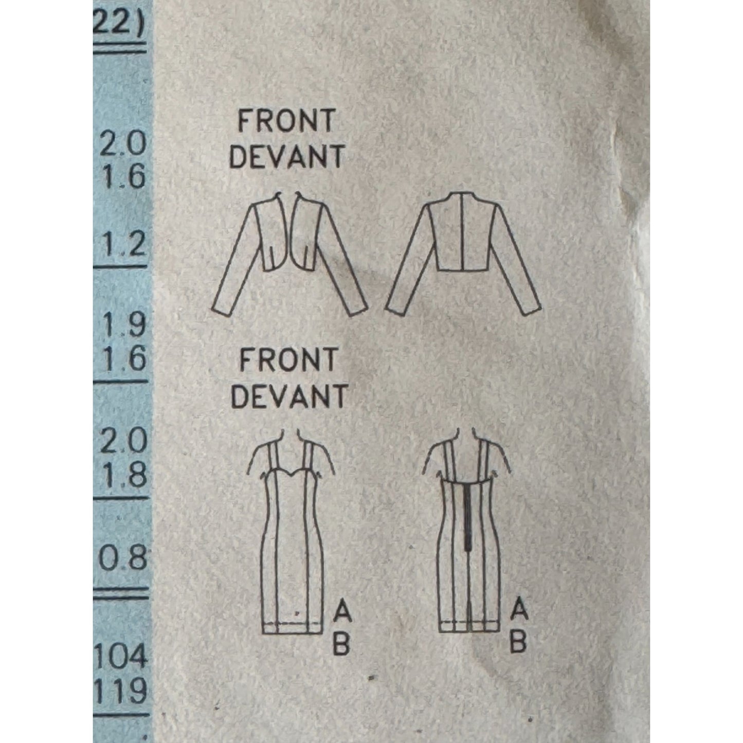 Butterick Sewing Pattern 6240 Work Jacket and Dress Easy Career 1990s UC 6 8 10