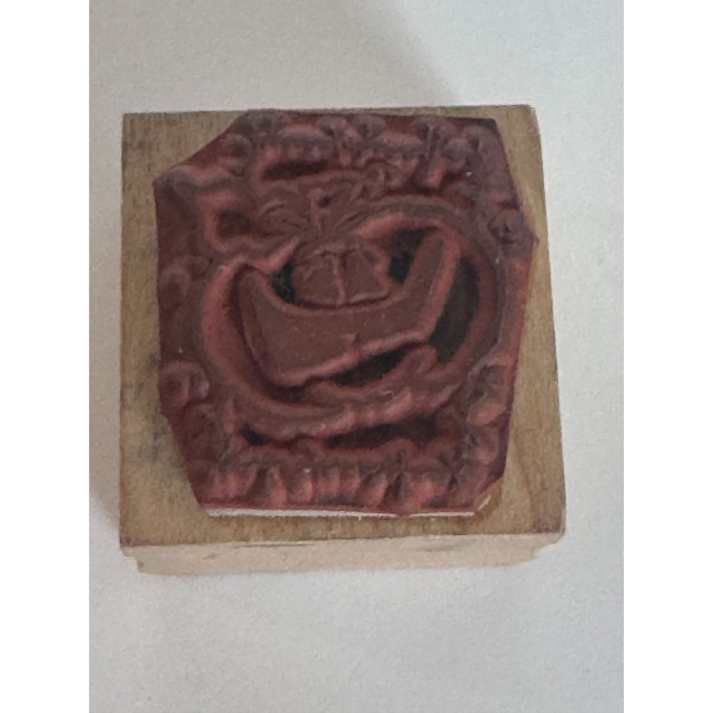 Penny Black Rubber Stamp Jack O Lantern Halloween Pumpkin Small Toothy Smile Art