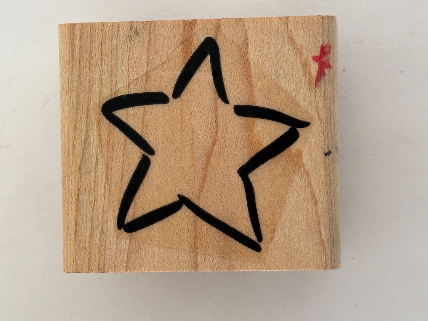 Stampin Up Rubber Stamp Star Shaped Cardmaking Craft Outline Night Sky Patriotic