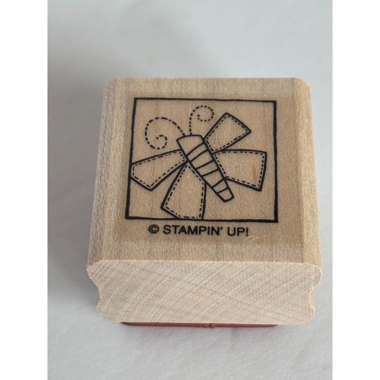 Stampin Up Rubber Stamp Set Quilt Quips Quilting Blocks Sewing Words Pun Funny