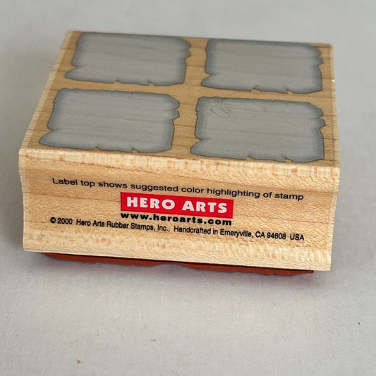 Hero Arts Rubber Stamp Shadow Stamps Four Small Solids Texture Background E2056 Cardmaking Scrapbooking