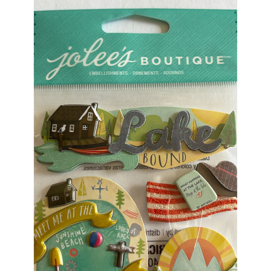 Jolees Boutique Embellishments Lake Bound Summer Family Vacation Scrapbooking
