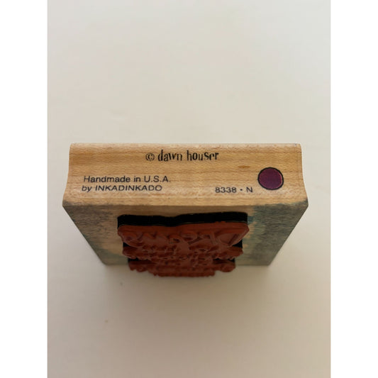 Inkadinkado Rubber Stamp Dreams Are the Touchstones of Our Characters Quote Word