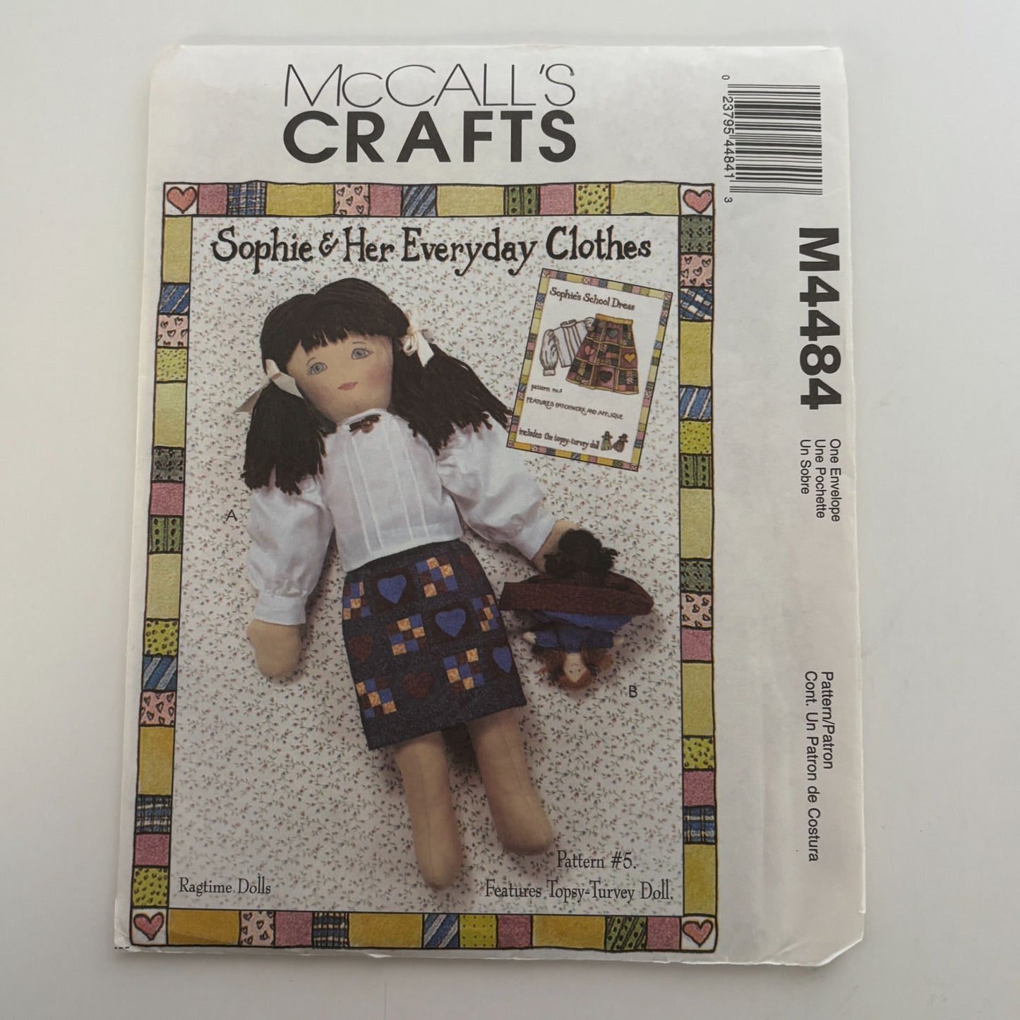 McCalls Sewing Pattern M4484 Sophie Doll Clothes Clothing School Dress Ragtime