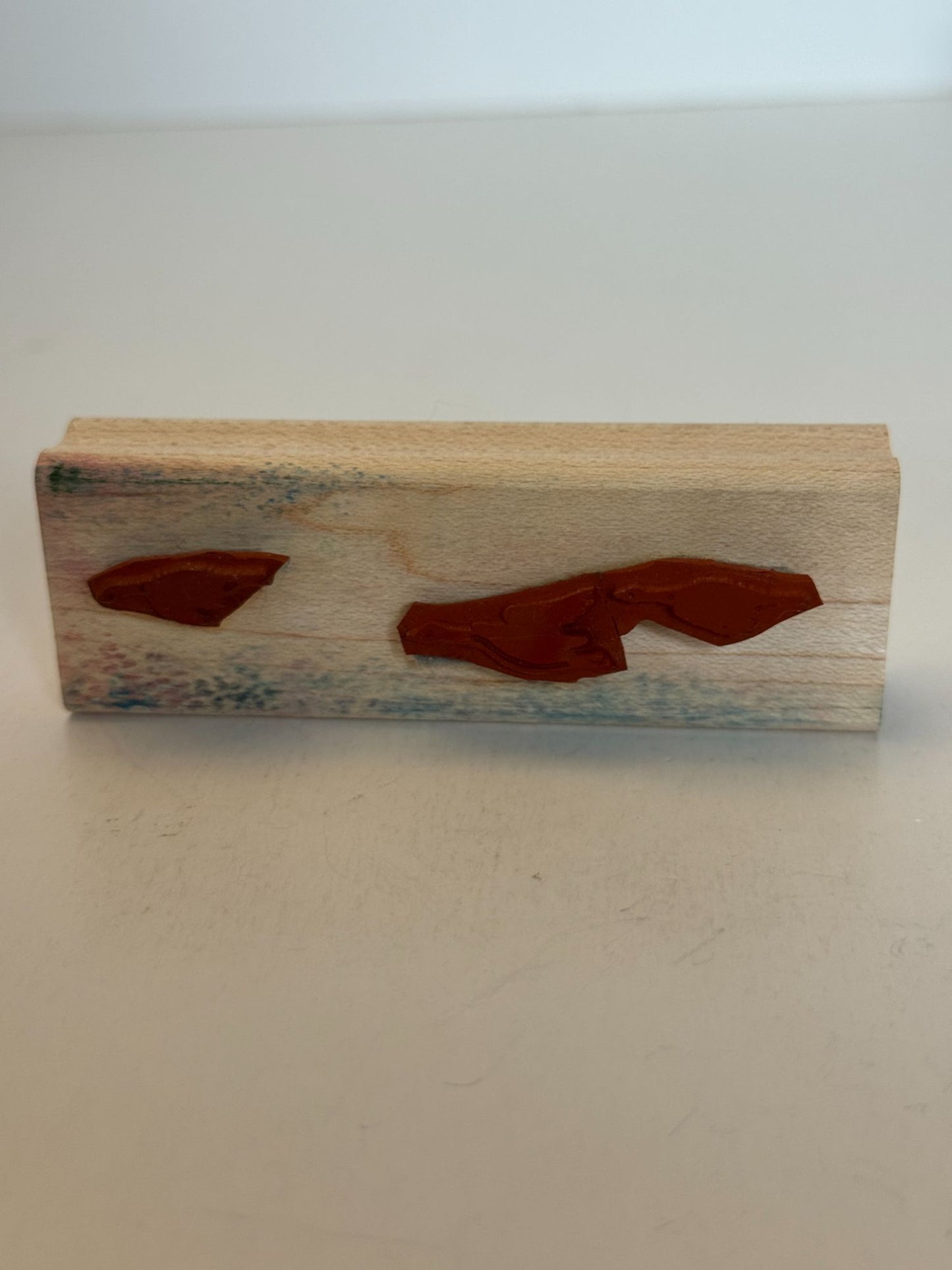 Stampin Up Rubber Stamp Canadian Geese Flying Border Nature Sky Card Making Art