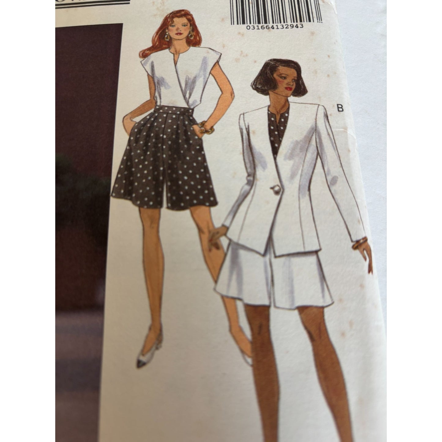 Butterick Sewing Pattern 6155 Work Suit Jacket Top Shorts Career UC Easy 6 8 10