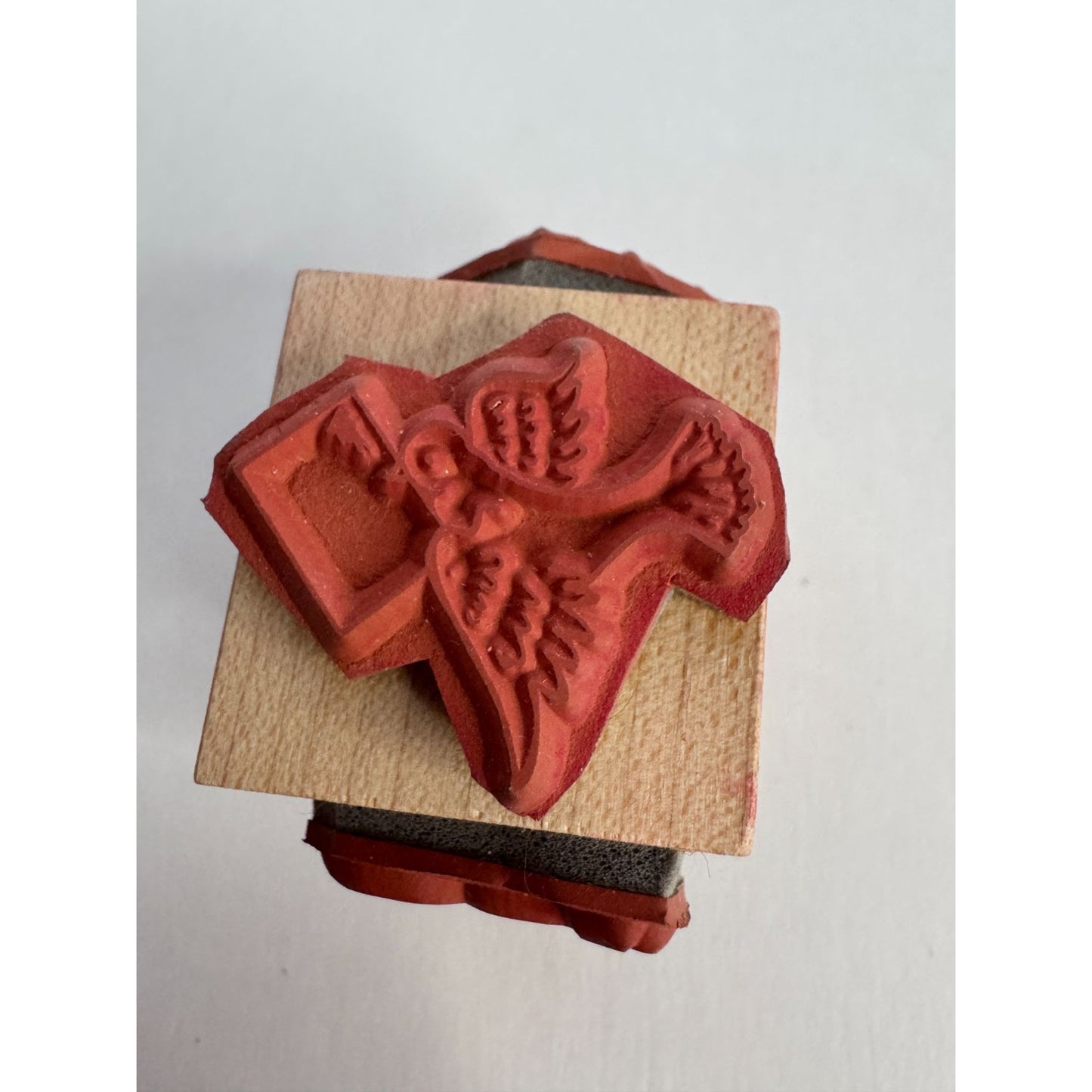 Happy Valentines Day Rubber Stamp Cube Heart Arrow Dove Mail Rose Card Making