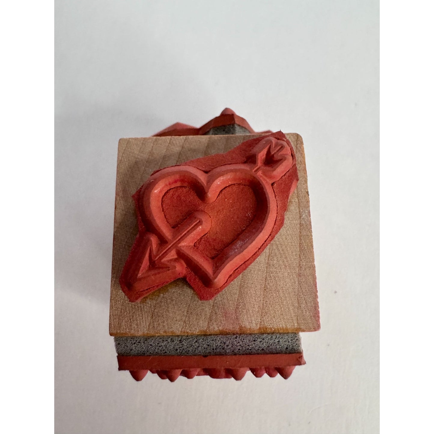 Happy Valentines Day Rubber Stamp Cube Heart Arrow Dove Mail Rose Card Making