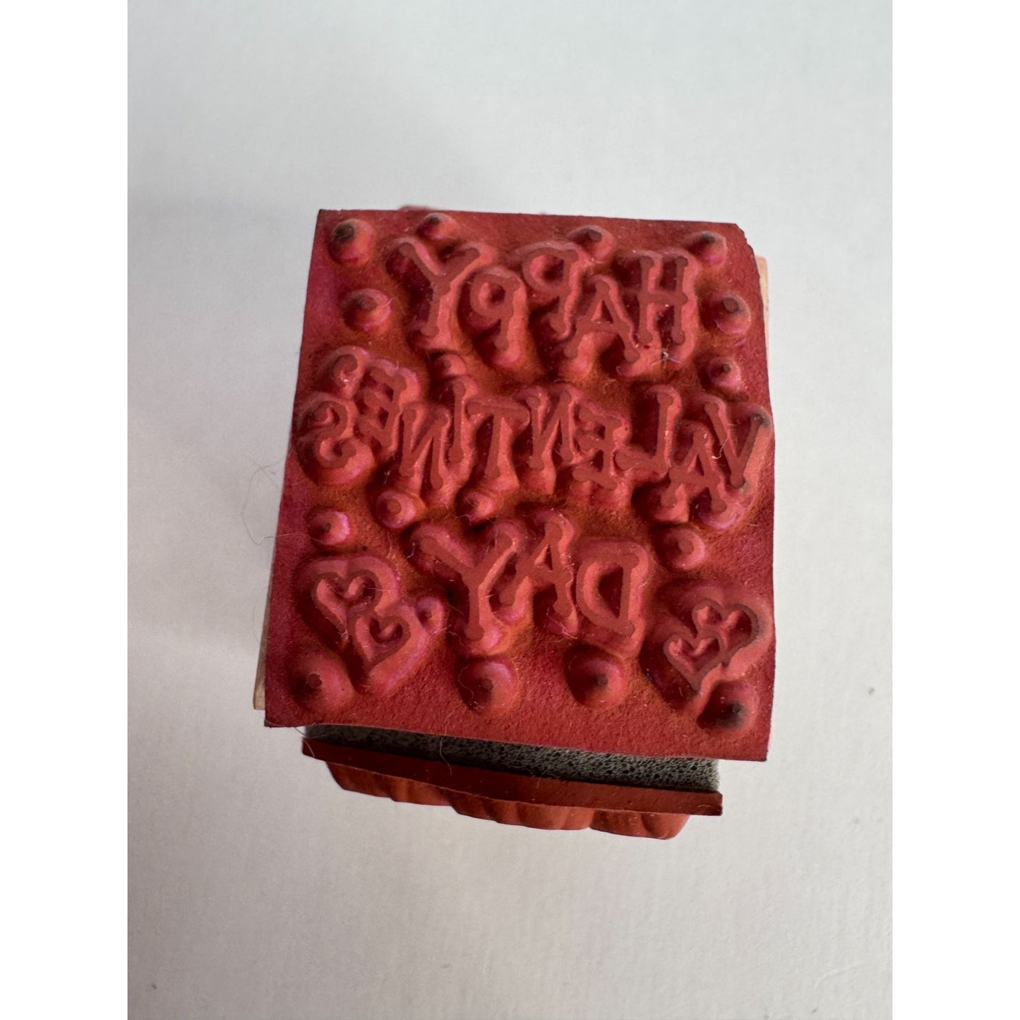 Happy Valentines Day Rubber Stamp Cube Heart Arrow Dove Mail Rose Card Making