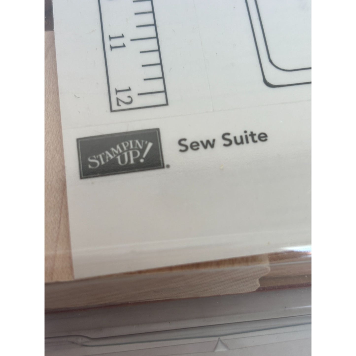 Stampin Up Rubber Stamp Sew Suite Button Sewing Machine Thread Pin Cushion 6 Set
