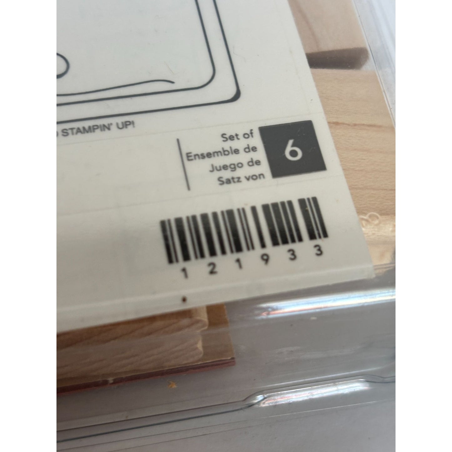 Stampin Up Rubber Stamp Sew Suite Button Sewing Machine Thread Pin Cushion 6 Set