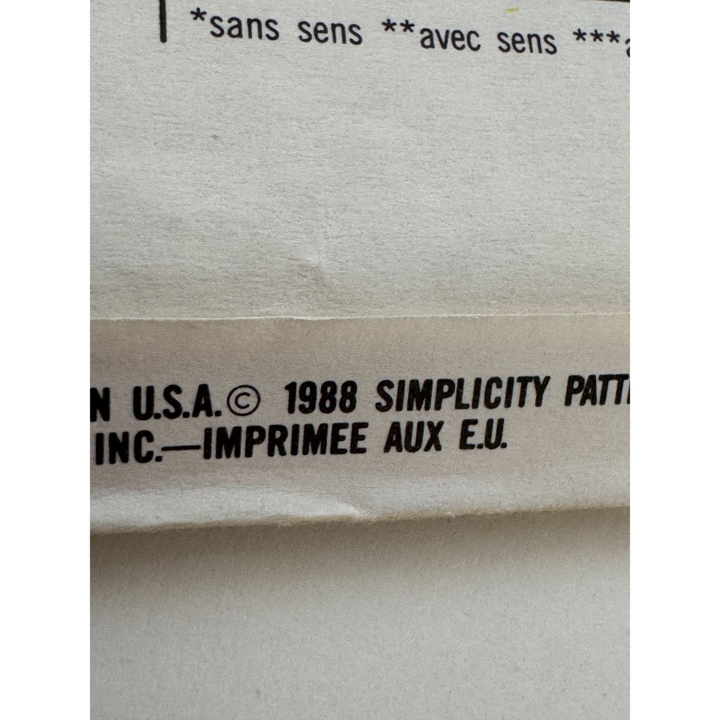 Simplicity Sewing Pattern 8776 Blouse w/ Peplum Double Breasted Size 8 1980s UC
