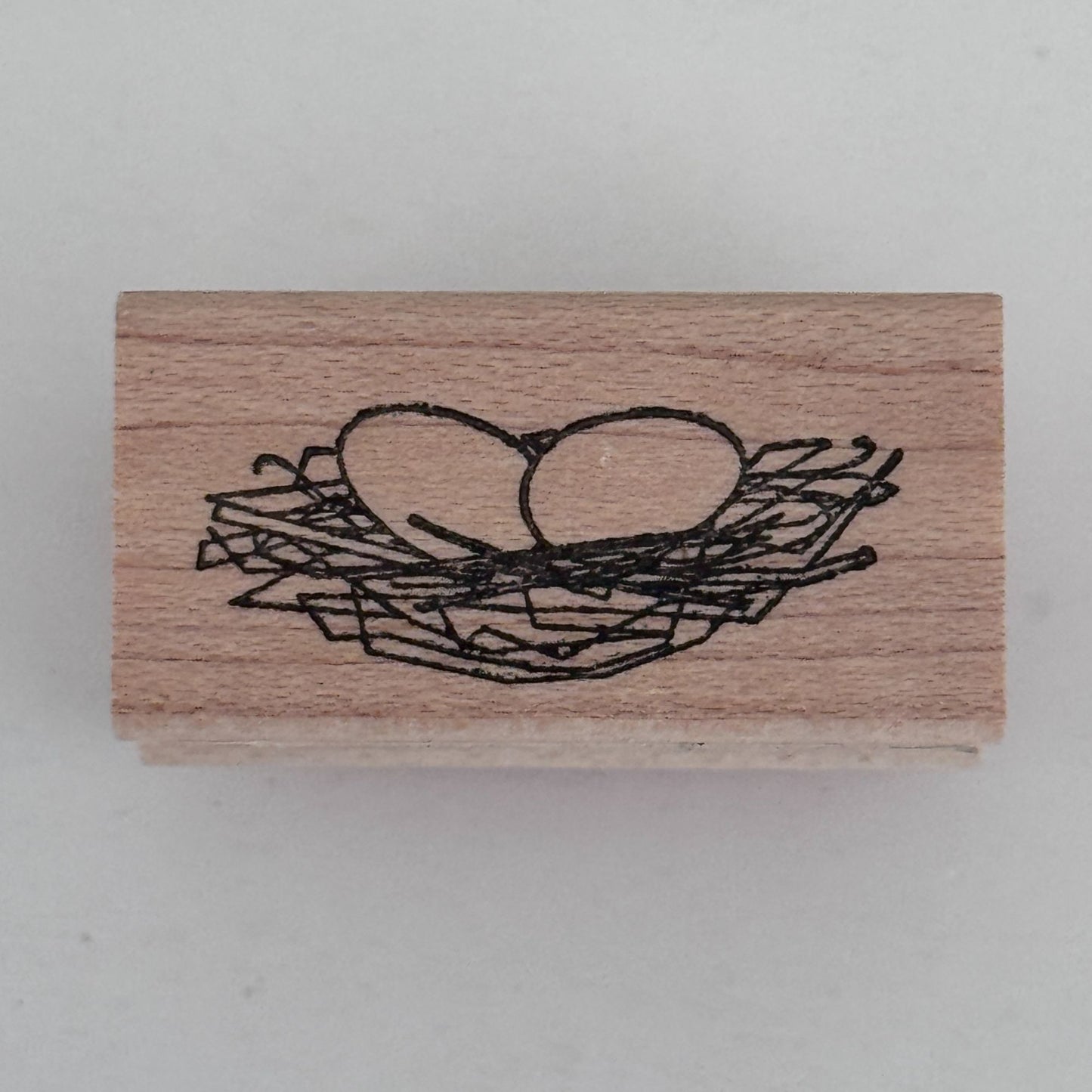 Memory Box Rubber Stamp Bird Egg Nest Eggs Spring Garden Small Easter Cardmaking Woodland