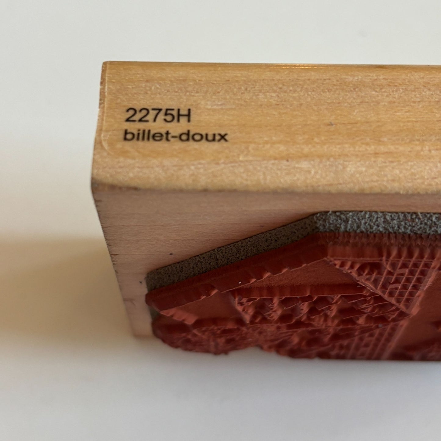 Penny Black Rubber Stamp Billet-Doux Love Letter Music Envelope Rose Romantic