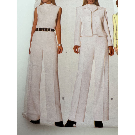 Butterick Sewing Pattern 5370 Misses Work Jacket Top Skirt Pants 12 14 16 Uncut