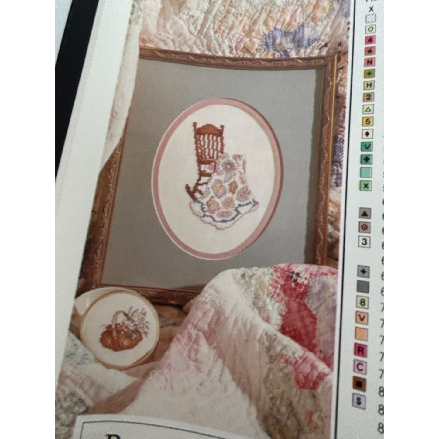 Leisure Arts Magazine April 1989 Cross Stitch Paula Vaughan Fiddler Quilt Maker