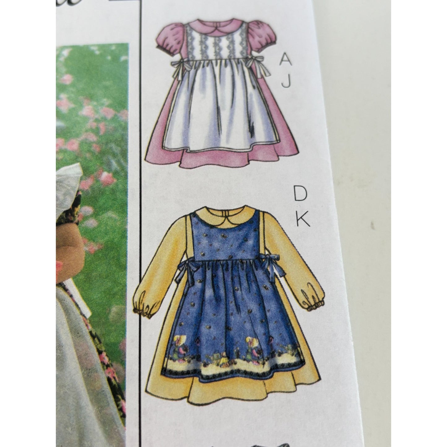 Butterick Sewing Pattern B4054 Toddlers Dress Pinafore Girls Party Spring Uncut