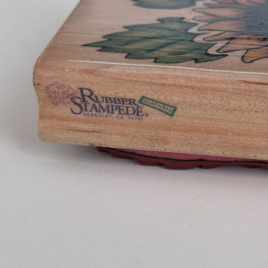 Rubber Stampede Rubber Stamp Sunflower Flower Summer Friendship Cardmaking 770-F