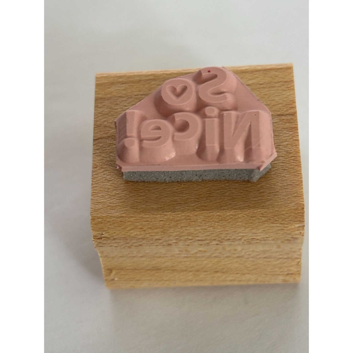 Stampin Up Rubber Stamp So Nice Words Heart Teacher Grading Papers Encouragement