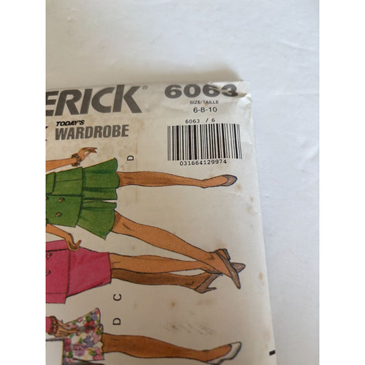 Butterick Sewing Pattern 6063 Capsule Wardrobe Work Suit Jacket Skirt 6 8 10 UC