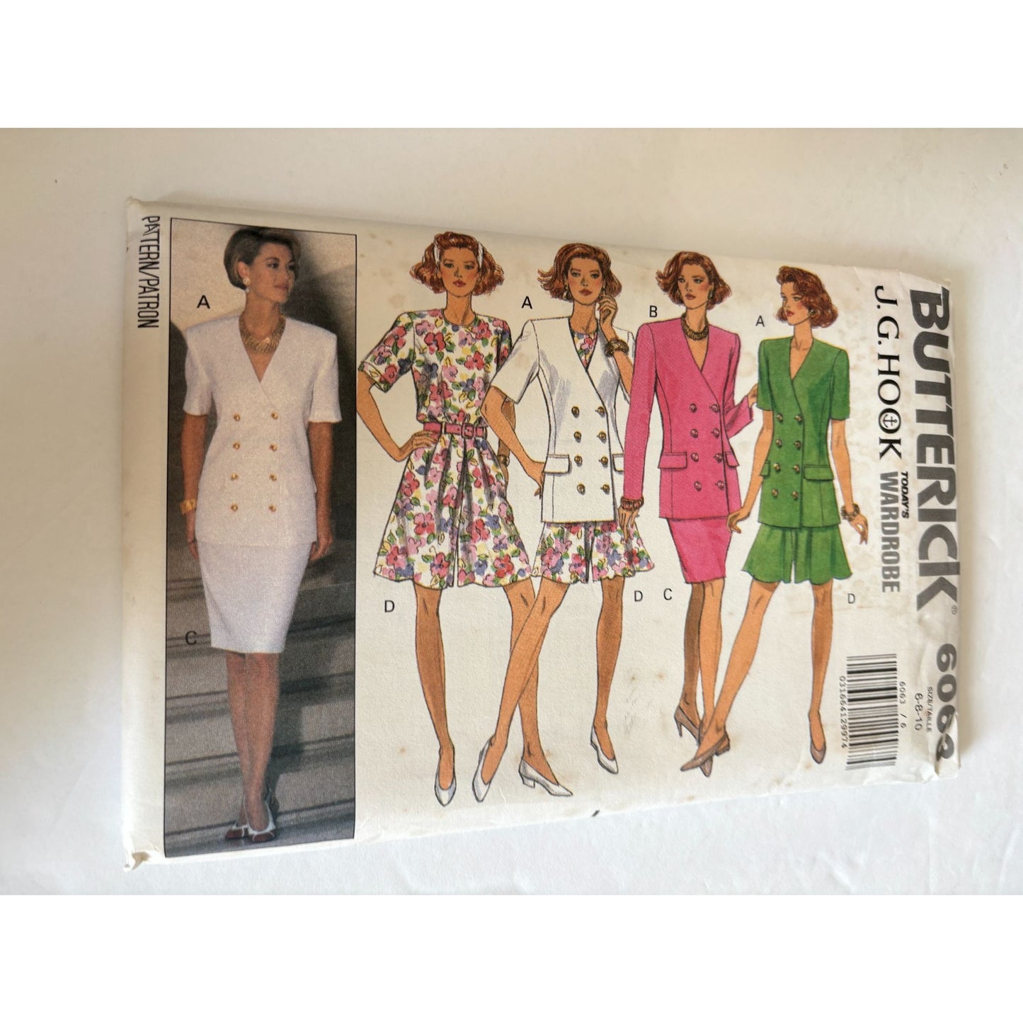 Butterick Sewing Pattern 6063 Capsule Wardrobe Work Suit Jacket Skirt 6 8 10 UC