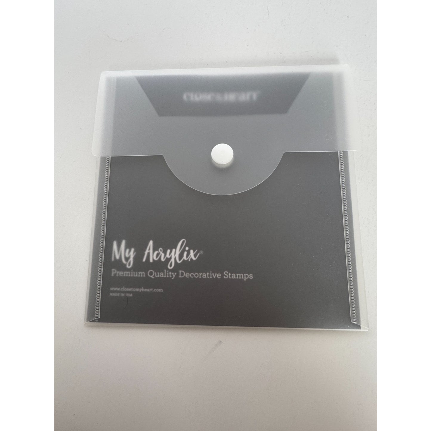 CTMH My Acrylix Acrylic Stamp Set Scripty Thank You Sentiments A1206 Card Making