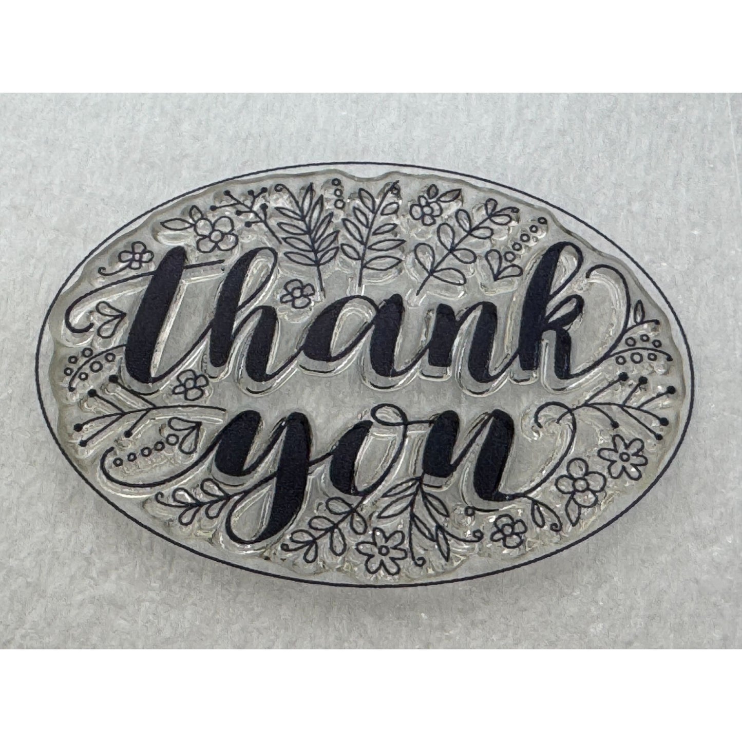 CTMH My Acrylix Acrylic Stamp Set Scripty Thank You Sentiments A1206 Card Making