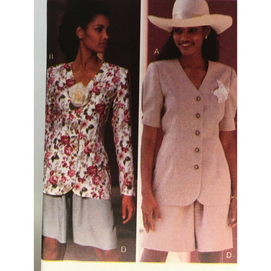 Butterick Sewing Pattern 6159 Work Suit Top Skirt Shorts Outfit Easy 6 8 10 UC