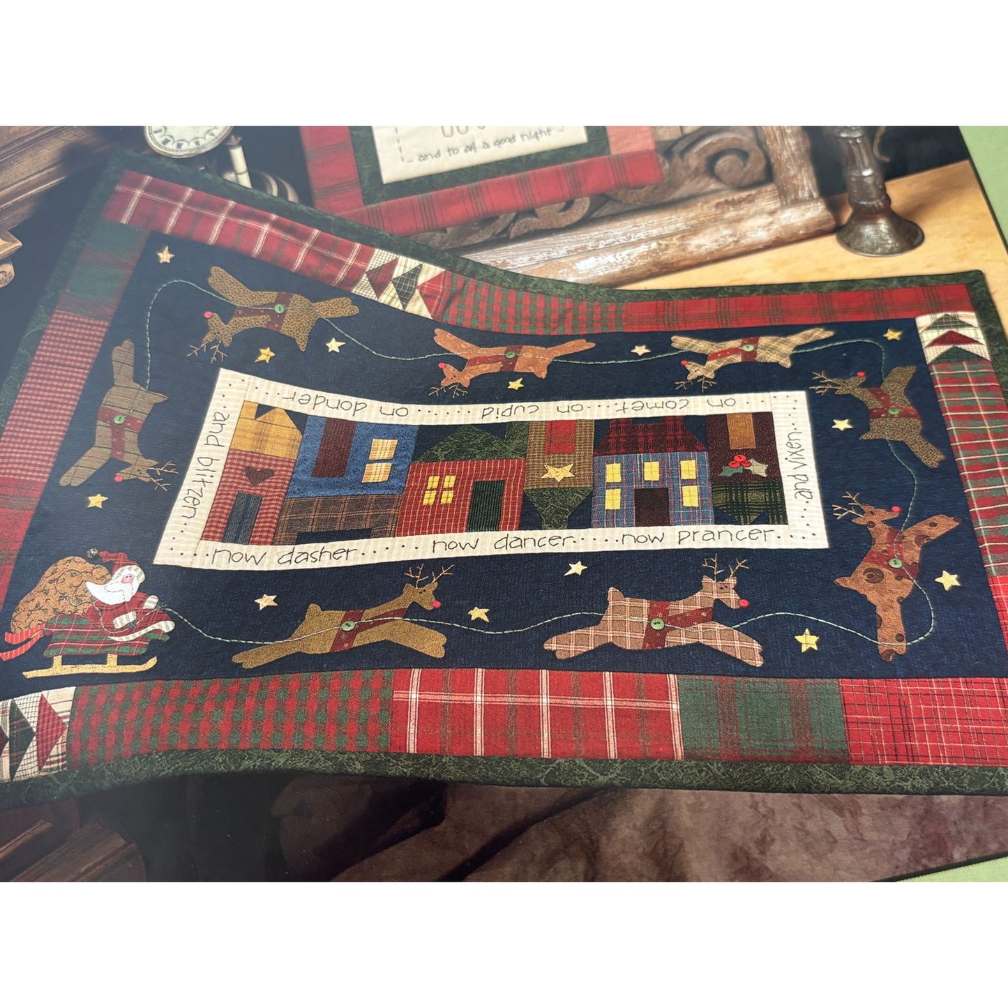 Art To Heart Quilting Pattern Book The Night Before Christmas Stockings Santa