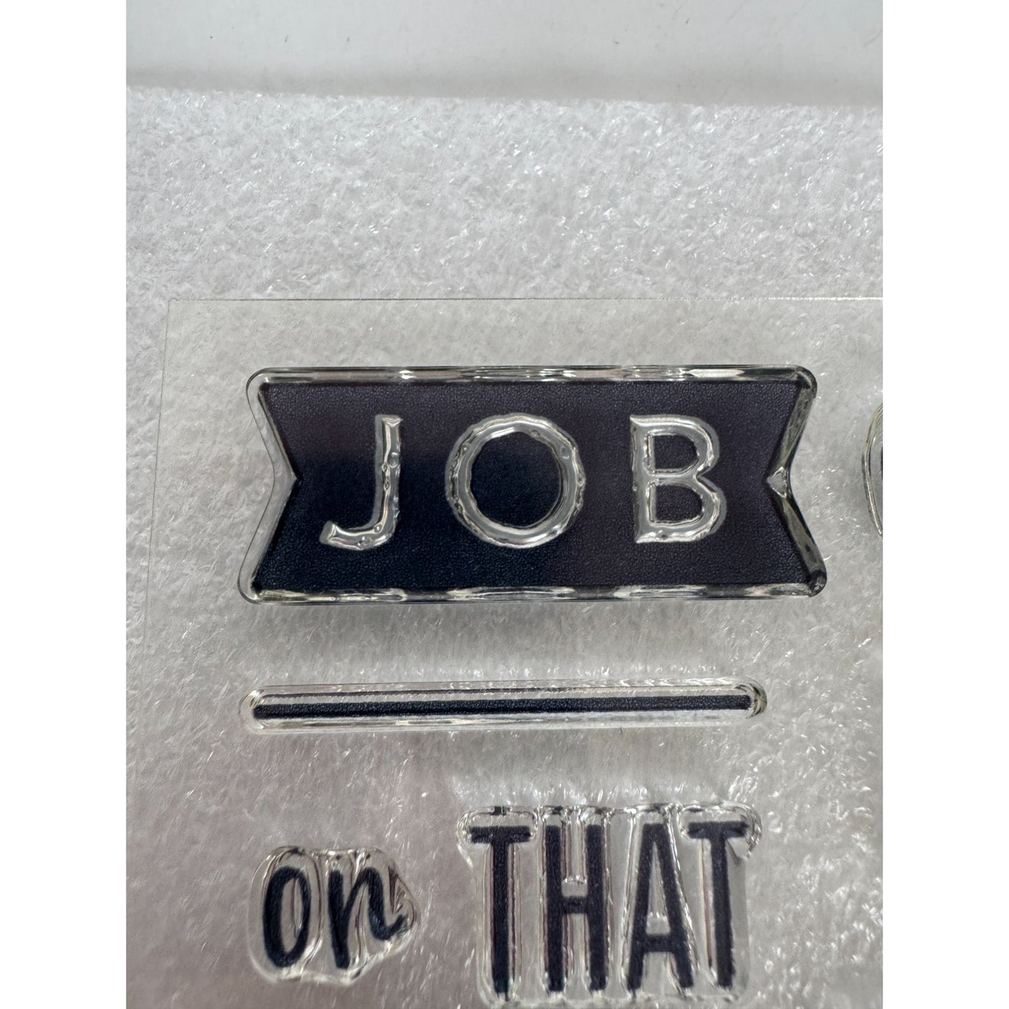 CTMH My Acrylix Acrylic Stamp Set So Proud of You Great Job Proud of You B1629