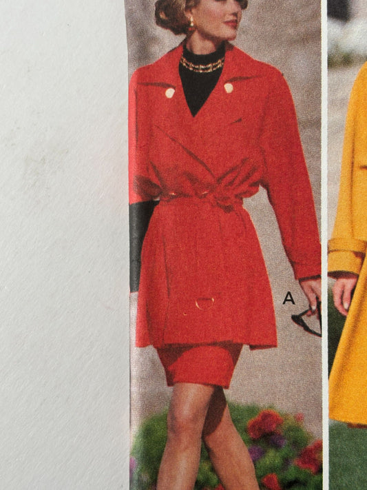 Butterick Sewing Pattern 6355: Misses' Coat and Skirt